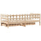 vidaXL Daybed with Drawers without Mattress 90x190 cm Single Solid Wood