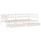vidaXL Daybed with Drawers without Mattress White 90x190 cm Single Solid Wood