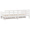 vidaXL Daybed with Drawers without Mattress White 90x200 cm Solid Wood