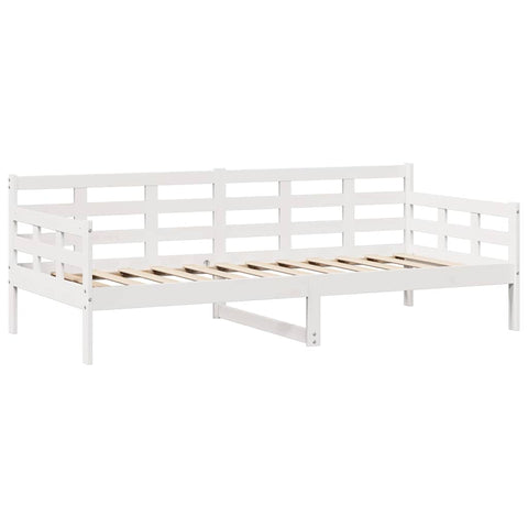 vidaXL Daybed with Drawers without Mattress White 90x200 cm Solid Wood