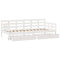 vidaXL Daybed with Drawers without Mattress White 90x200 cm Solid Wood