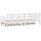 vidaXL Daybed with Drawers without Mattress White 90x190 cm Single Solid Wood