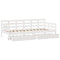 vidaXL Daybed with Drawers without Mattress White 90x190 cm Single Solid Wood