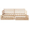 vidaXL Daybed with Trundle and Drawers without Mattress 80x200 cm