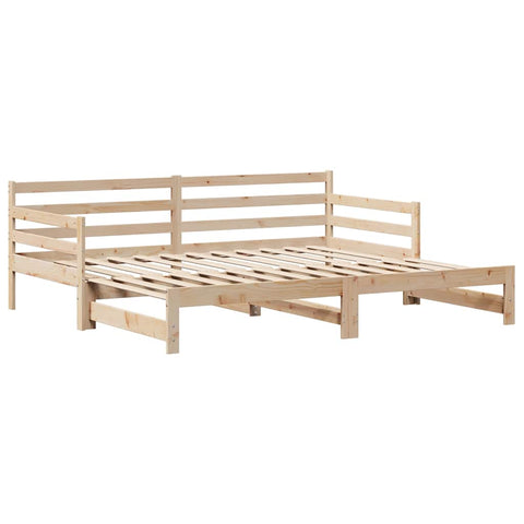vidaXL Daybed with Trundle and Drawers without Mattress 80x200 cm