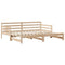 vidaXL Daybed with Trundle and Drawers without Mattress 80x200 cm