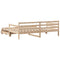 vidaXL Daybed with Trundle and Drawers without Mattress 80x200 cm