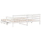 vidaXL Daybed with Trundle and Drawers without Mattress White 90x190 cm Single