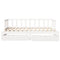 vidaXL Daybed with Trundle and Drawers without Mattress White 90x190 cm Single