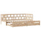 vidaXL Daybed with Trundle and Drawers without Mattress 90x200 cm