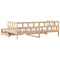 vidaXL Daybed with Trundle and Drawers without Mattress 90x200 cm