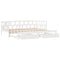 vidaXL Daybed with Trundle and Drawers without Mattress White 90x200 cm