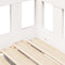 vidaXL Daybed with Trundle and Drawers without Mattress White 90x200 cm