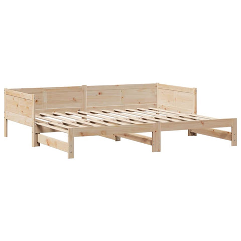 vidaXL Daybed with Trundle and Drawers without Mattress 80x200 cm