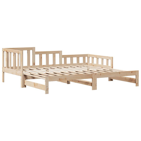 vidaXL Daybed with Trundle and Drawers without Mattress 90x200 cm