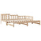 vidaXL Daybed with Trundle and Drawers without Mattress 90x200 cm