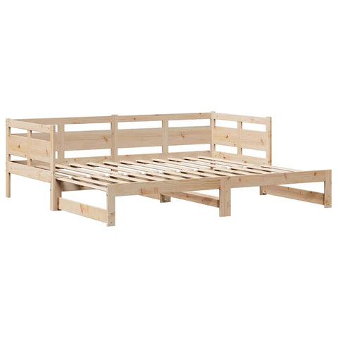 vidaXL Daybed with Trundle and Drawers without Mattress 90x190 cm Single