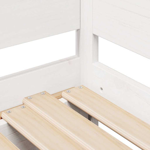 vidaXL Daybed with Trundle and Drawers without Mattress White 90x190 cm Single