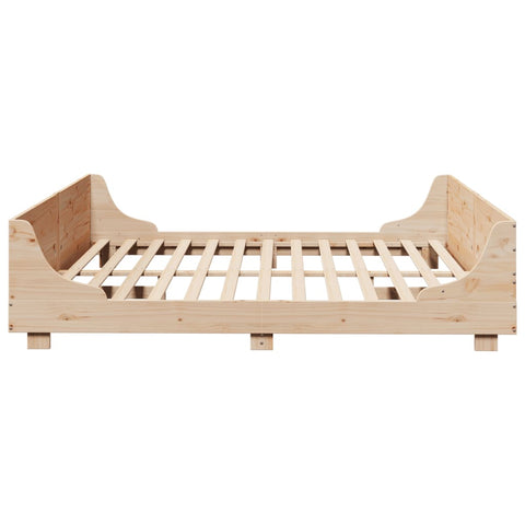 vidaXL Bed Frame without Mattress 200x200 cm Solid Wood Pine