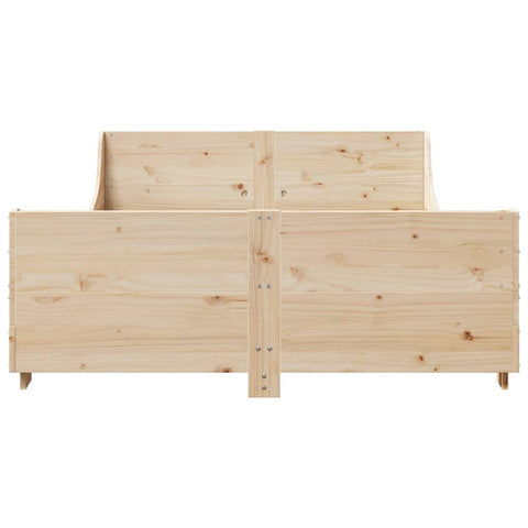 vidaXL Bed Frame without Mattress 140x190 cm Solid Wood Pine