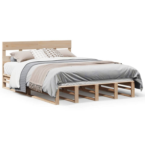 vidaXL Bed Frame without Mattress 120x200 cm Solid Wood Pine