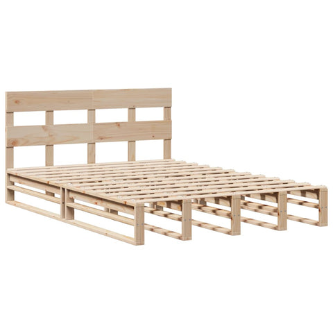 vidaXL Bed Frame without Mattress 120x200 cm Solid Wood Pine
