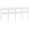 vidaXL Bed Frame without Mattress White 180x200 cm Super King Solid Wood Pine