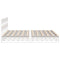 vidaXL Bed Frame without Mattress White 180x200 cm Super King Solid Wood Pine