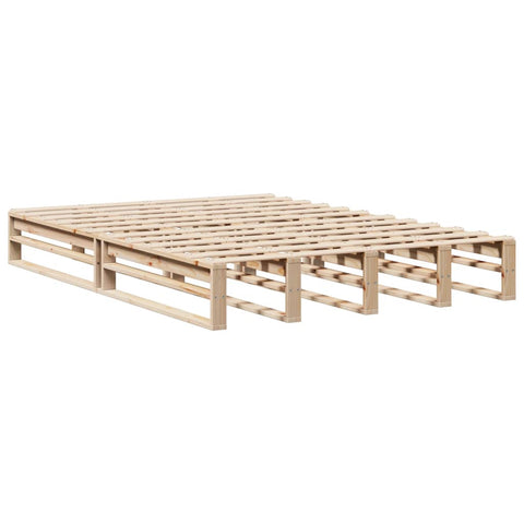 vidaXL Bed Frame without Mattress 120x190 cm Small Double Solid Wood Pine