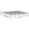 vidaXL Bed Frame without Mattress Wax Brown 180x200 cm Super King Solid Wood Pine