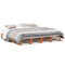 vidaXL Bed Frame without Mattress Wax Brown 200x200 cm Solid Wood Pine