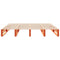 vidaXL Bed Frame without Mattress Wax Brown 200x200 cm Solid Wood Pine