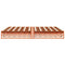 vidaXL Bed Frame without Mattress Wax Brown 200x200 cm Solid Wood Pine