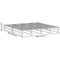 vidaXL Bed Frame without Mattress Wax Brown 200x200 cm Solid Wood Pine
