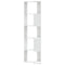 vidaXL Corner Bookcase 5-Tier White 50x50x179 cm Engineered Wood