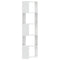 vidaXL Corner Bookcase 5-Tier White 50x50x179 cm Engineered Wood