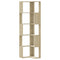 vidaXL Corner Bookcase 5-Tier Sonoma Oak 50x50x179 cm Engineered Wood