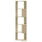 vidaXL Corner Bookcase 5-Tier Sonoma Oak 50x50x179 cm Engineered Wood