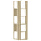 vidaXL Corner Bookcase 5-Tier Sonoma Oak 50x50x179 cm Engineered Wood