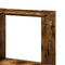 vidaXL Corner Bookcase 5-Tier Smoked Oak 50x50x179 cm Engineered Wood