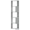 vidaXL Corner Bookcase 5-Tier Grey Sonoma 50x50x179 cm Engineered Wood