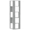 vidaXL Corner Bookcase 5-Tier Grey Sonoma 50x50x179 cm Engineered Wood
