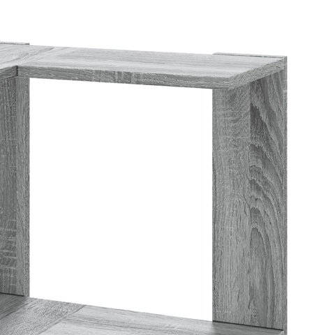 vidaXL Corner Bookcase 5-Tier Grey Sonoma 50x50x179 cm Engineered Wood