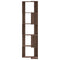 vidaXL Corner Bookcase 5-Tier Brown Oak 50x50x179 cm Engineered Wood