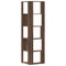vidaXL Corner Bookcase 5-Tier Brown Oak 50x50x179 cm Engineered Wood