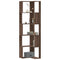 vidaXL Corner Bookcase 5-Tier Brown Oak 50x50x179 cm Engineered Wood