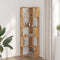 vidaXL Corner Bookcase 5-Tier Artisian Oak 50x50x179 cm Engineered Wood