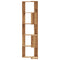 vidaXL Corner Bookcase 5-Tier Artisian Oak 50x50x179 cm Engineered Wood