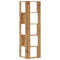 vidaXL Corner Bookcase 5-Tier Artisian Oak 50x50x179 cm Engineered Wood