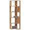 vidaXL Corner Bookcase 5-Tier Artisian Oak 50x50x179 cm Engineered Wood